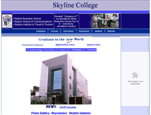 Tablet Screenshot of erp.skylinecollege.com